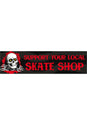 Support Your Local Skate Shop Bumper Sticker black Vorderansicht