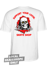 Support Your Local Skate Shop white Closeup1