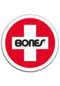 Swiss Round 3" Sticker white Vorderansicht