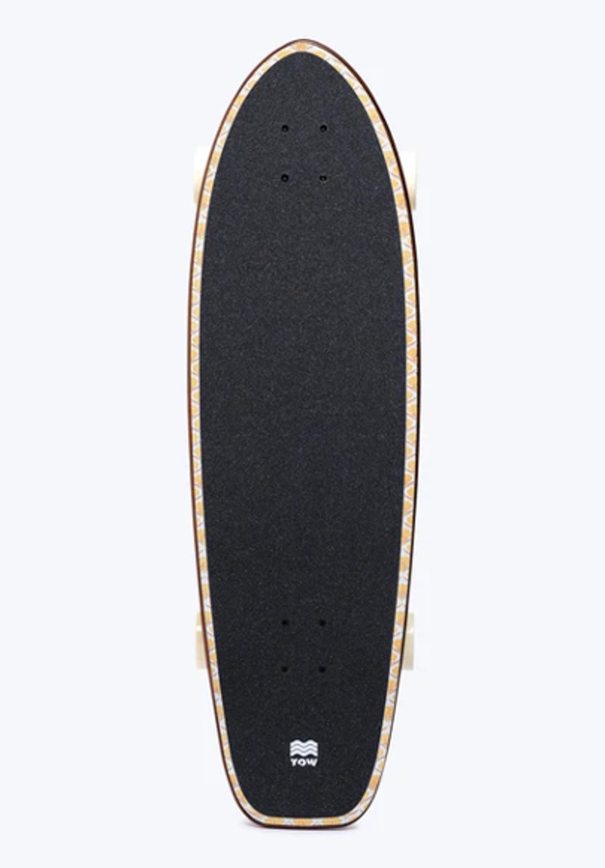 Teahupoo Power Surfing Series Surfskate 34'' brown-yellow Rueckenansicht