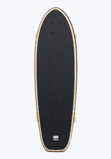 Teahupoo Power Surfing Series Surfskate 34'' brown-yellow Rueckenansicht