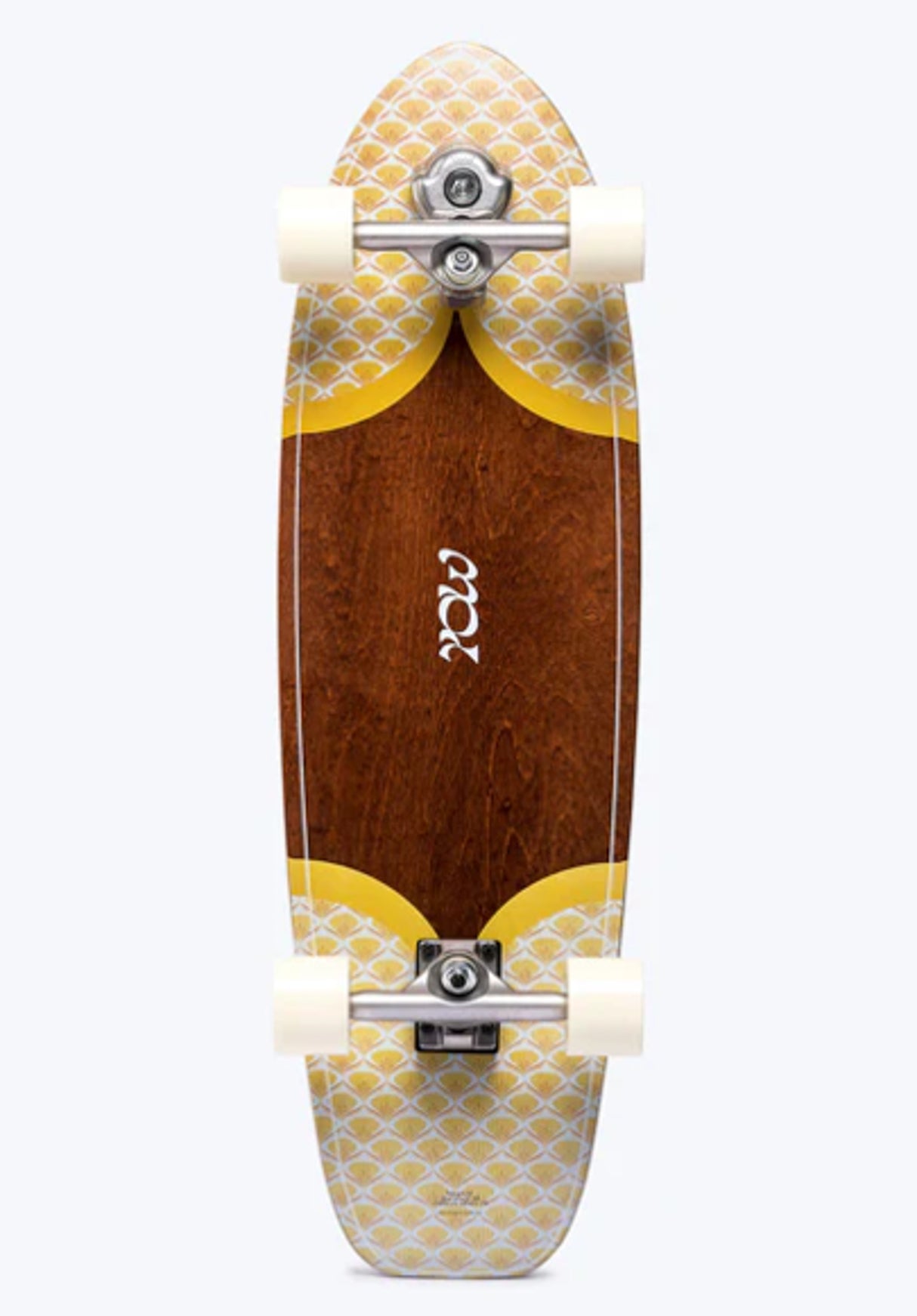 Teahupoo Power Surfing Series Surfskate 34'' brown-yellow Vorderansicht