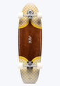 Teahupoo Power Surfing Series Surfskate 34'' brown-yellow Vorderansicht
