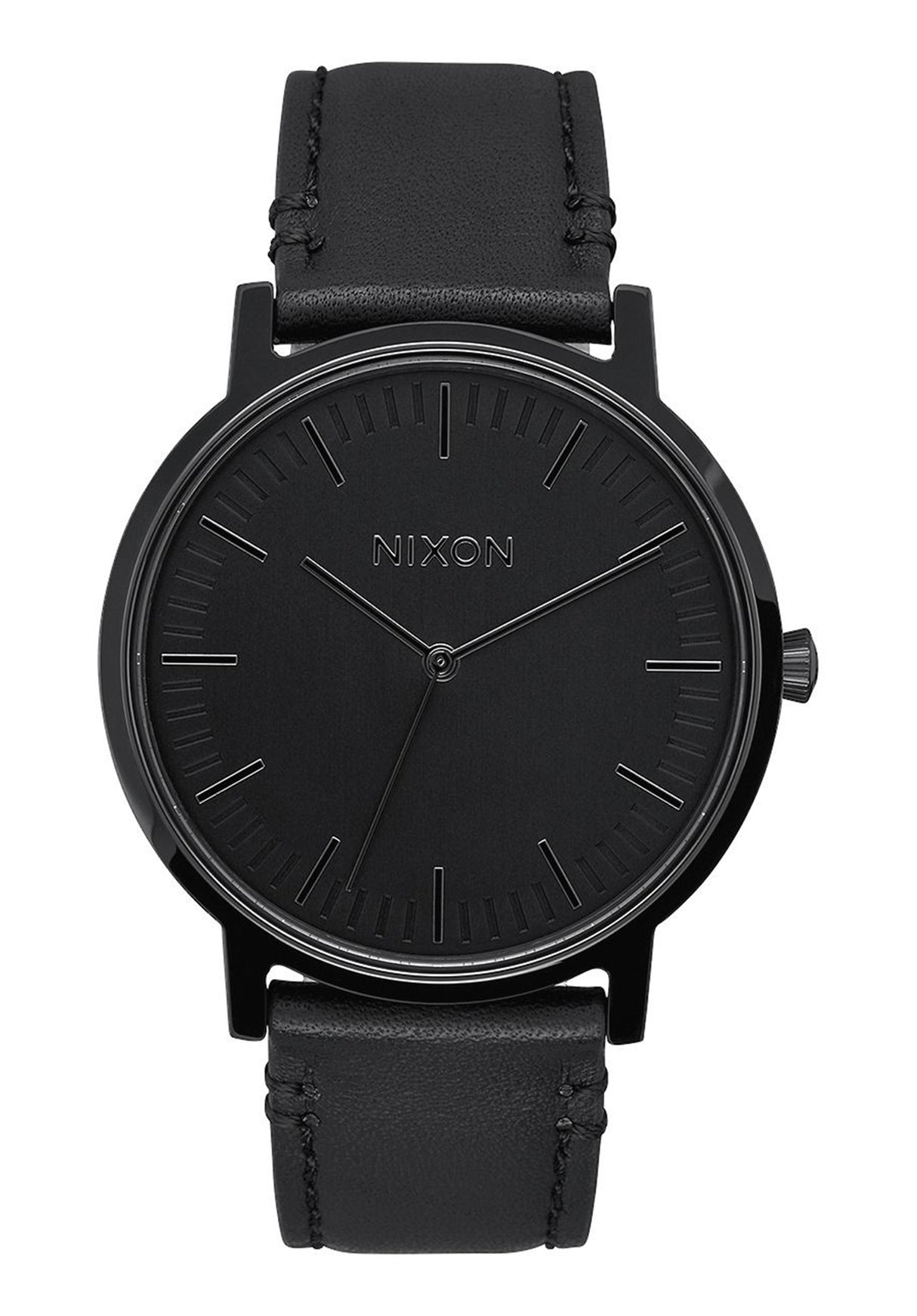 The Porter Leather allblack Vorderansicht