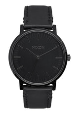 The Porter Leather allblack Vorderansicht