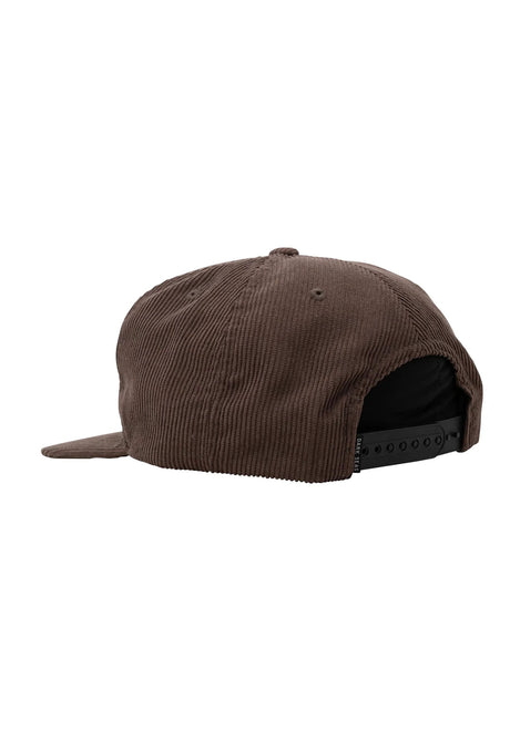 Dark Seas Tridents Corduroy Cap brown – Achteraanzicht