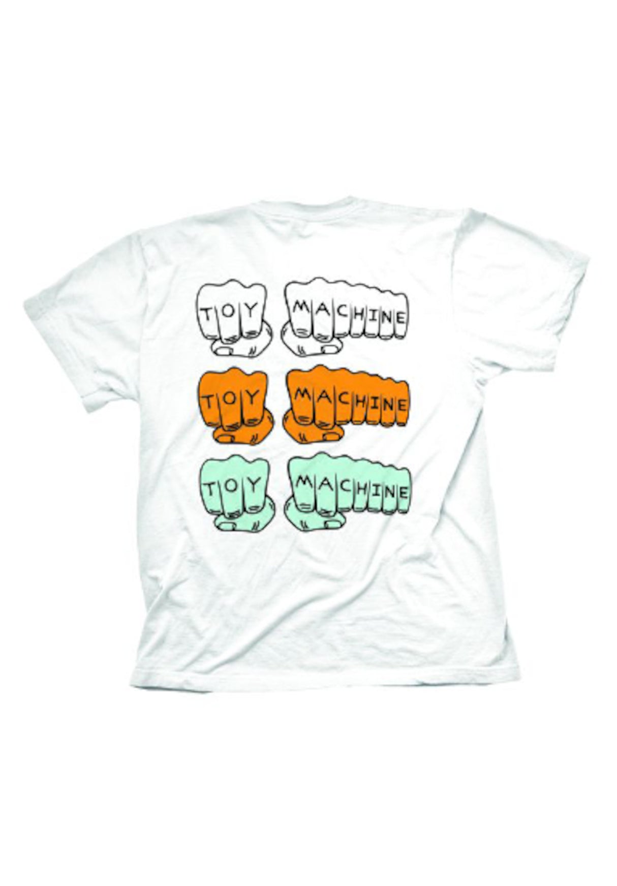Triple Fist Embroidered white Vorderansicht