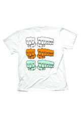 Triple Fist Embroidered white Vorderansicht