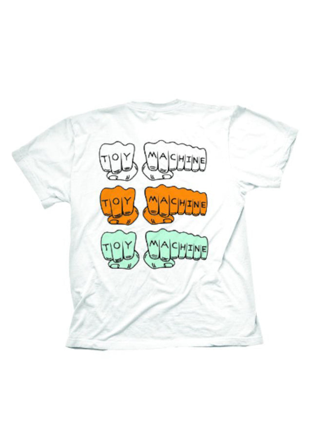 Triple Fist Embroidered white Vorderansicht