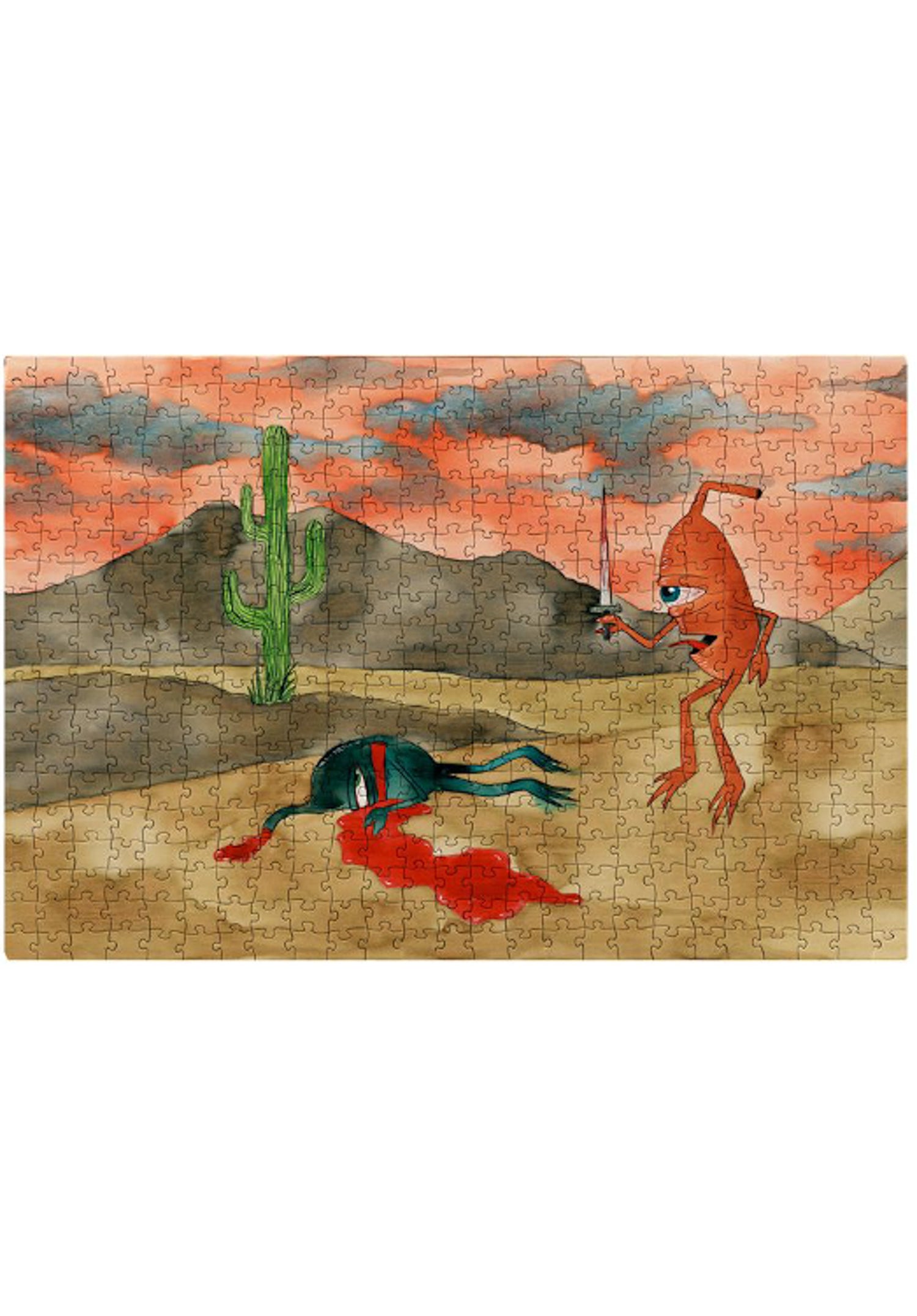 Trophy Puzzle multicolored Rueckenansicht Zoom Image