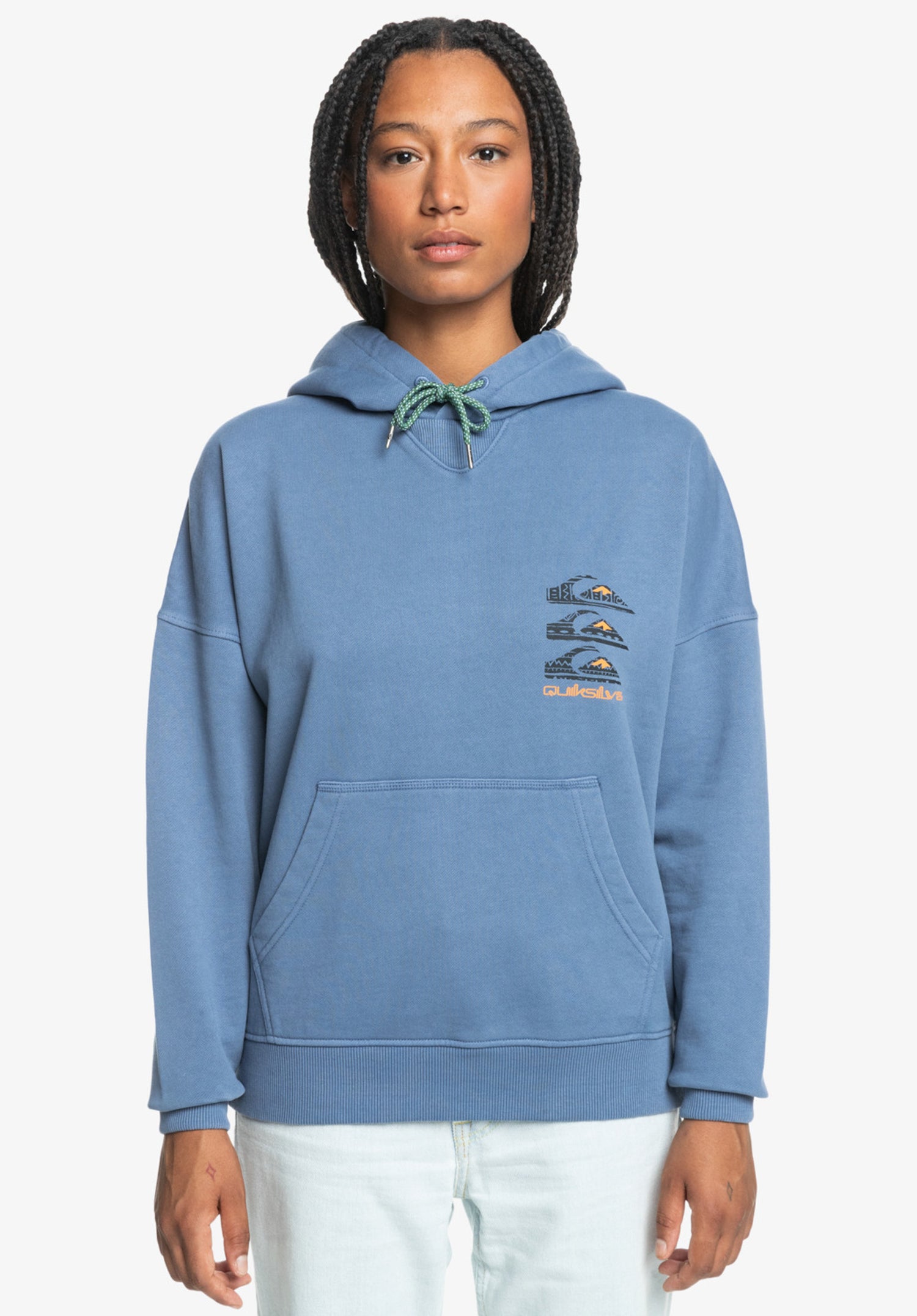 Uni Oversized Hoodie vintageindigo Rueckenansicht Zoom Image