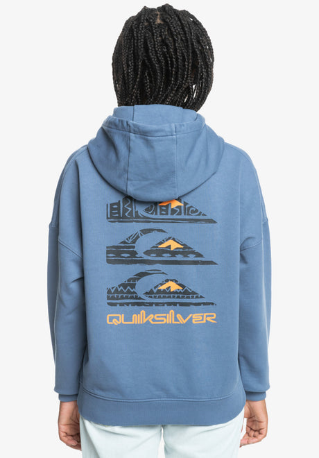 Uni Oversized Hoodie vintageindigo Vorderansicht
