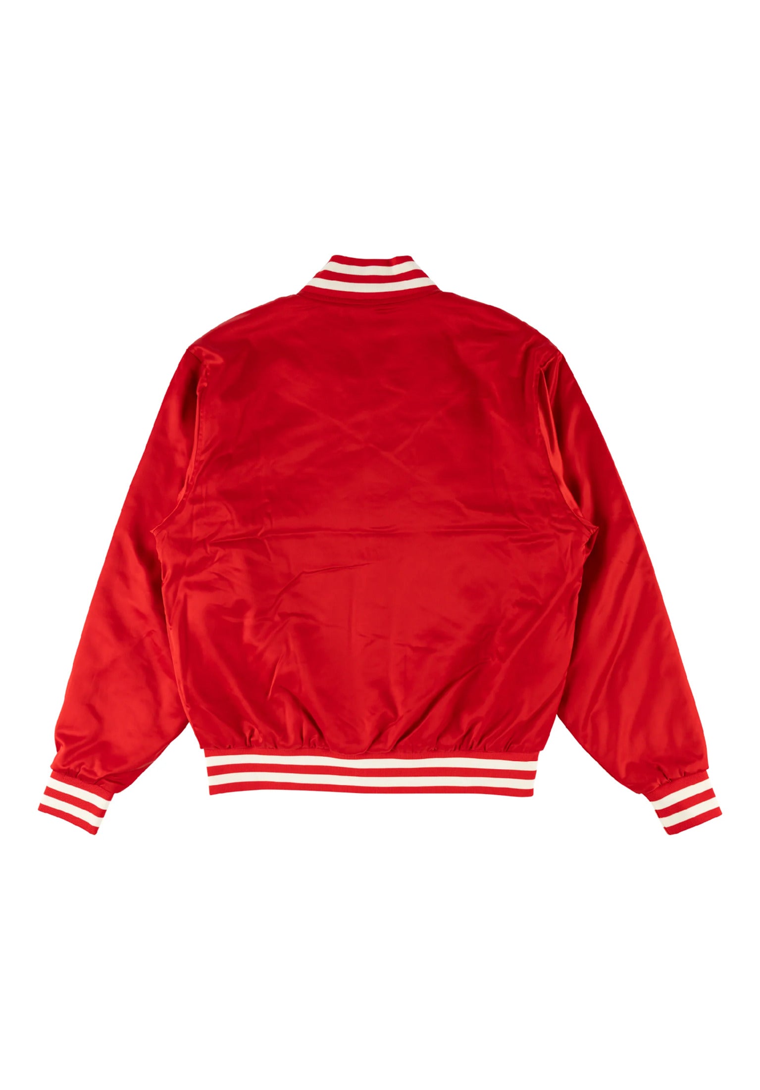 Union Satin Varsity Welcome Light Jacket in red-bone for men – TITUS