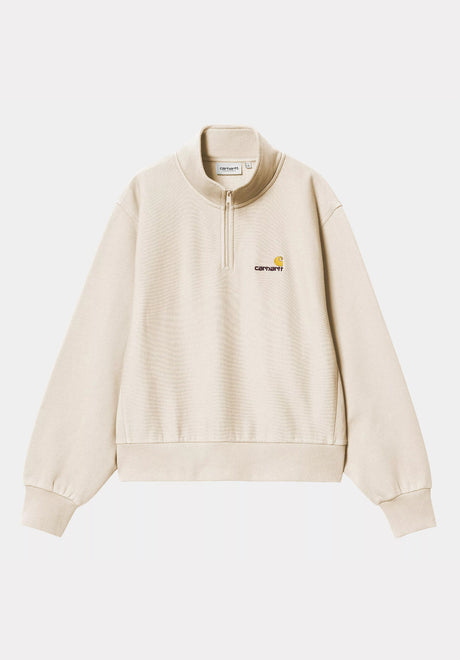 W' American Script High Neck moonbeam Vorderansicht