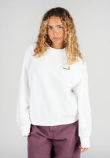 W' American Script white Vorderansicht
