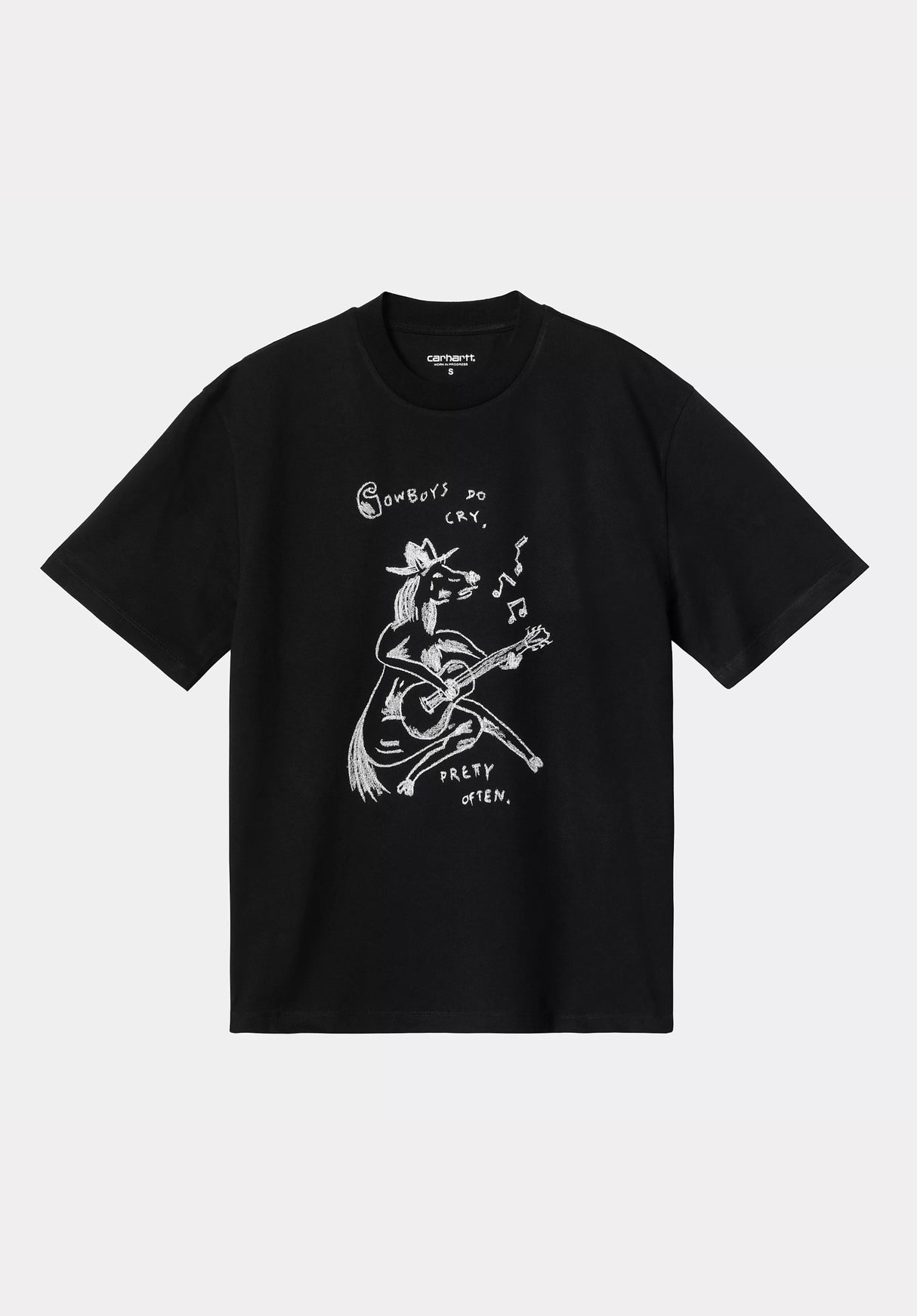 W' Pepe Sad Cowboy black-white Vorderansicht