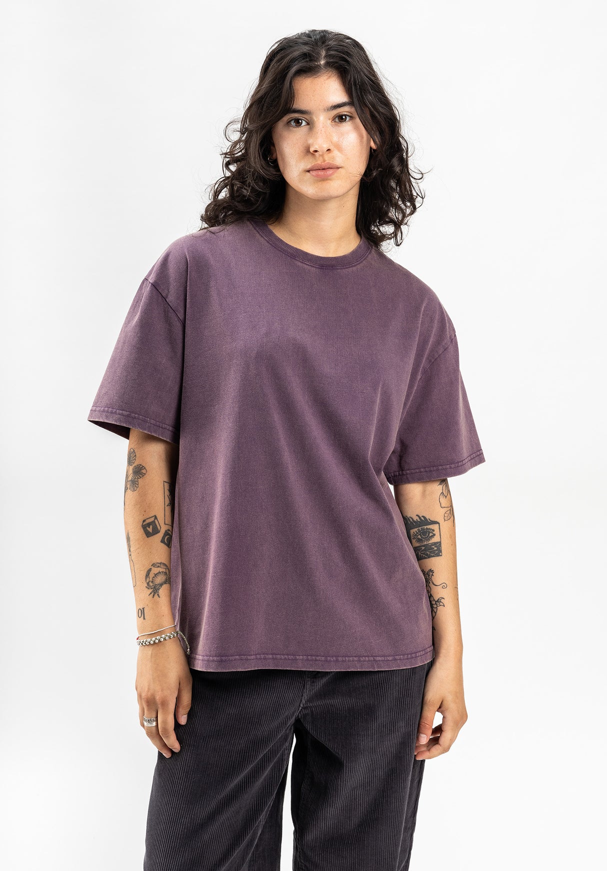 W Essential Tee TITUS T-shirt in plumfaded voor vrouwen