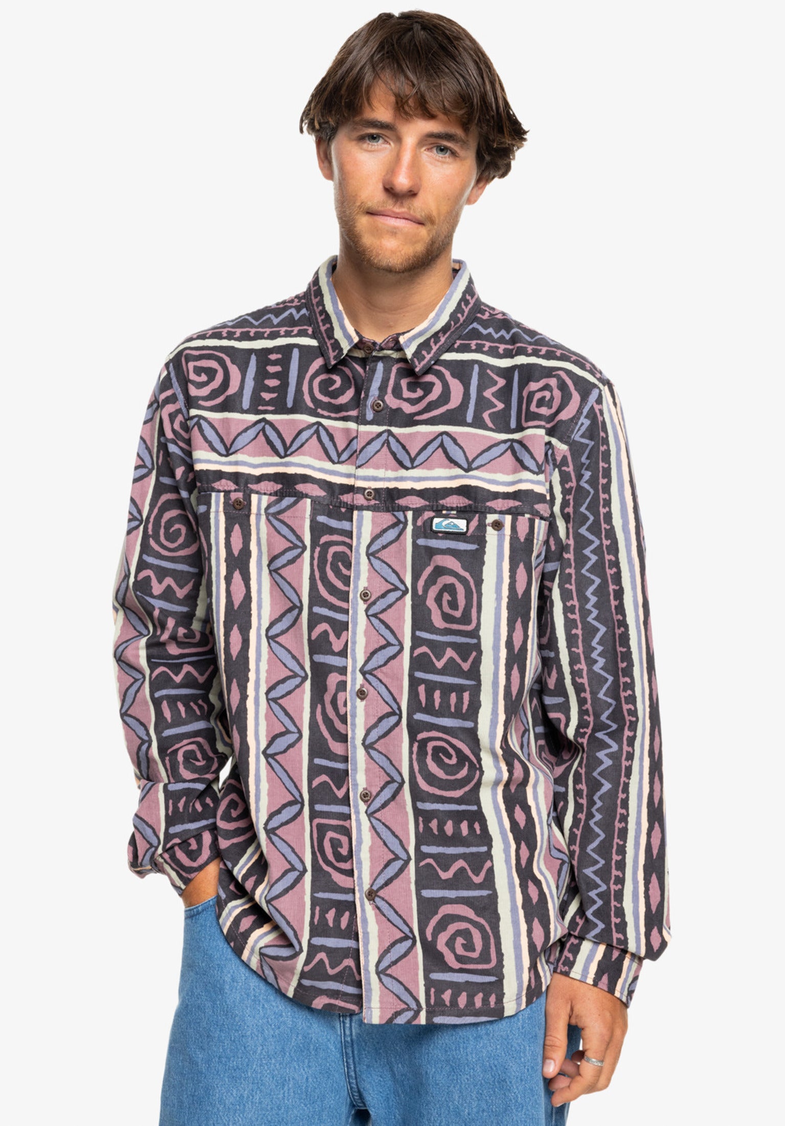 Wasilla Quiksilver Shirt-Longsleeve in grape-shake