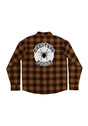 Web flannel black-brown Vorderansicht