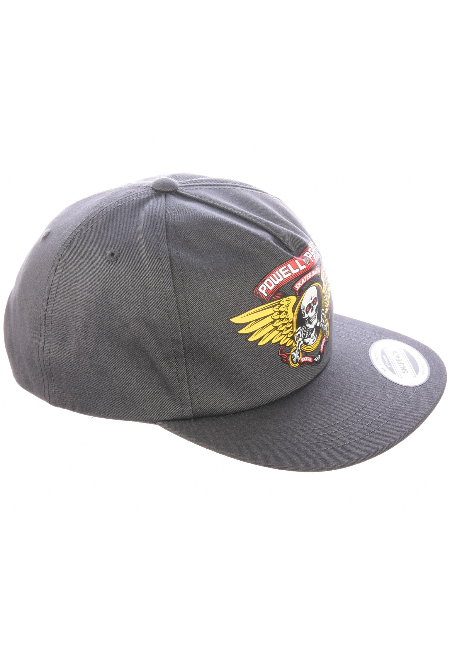 スケートボード POWELL PERALTA WINGED RIPPER CAP 90s Winged Ripper Snapback Powell-Peralta Cap in charcoal for men – TITUS