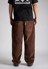 X-tra Baggy Cord chocolatebrown Rueckenansicht