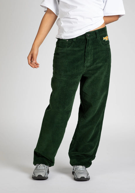 X-tra Baggy Cord forestgreen Vorderansicht
