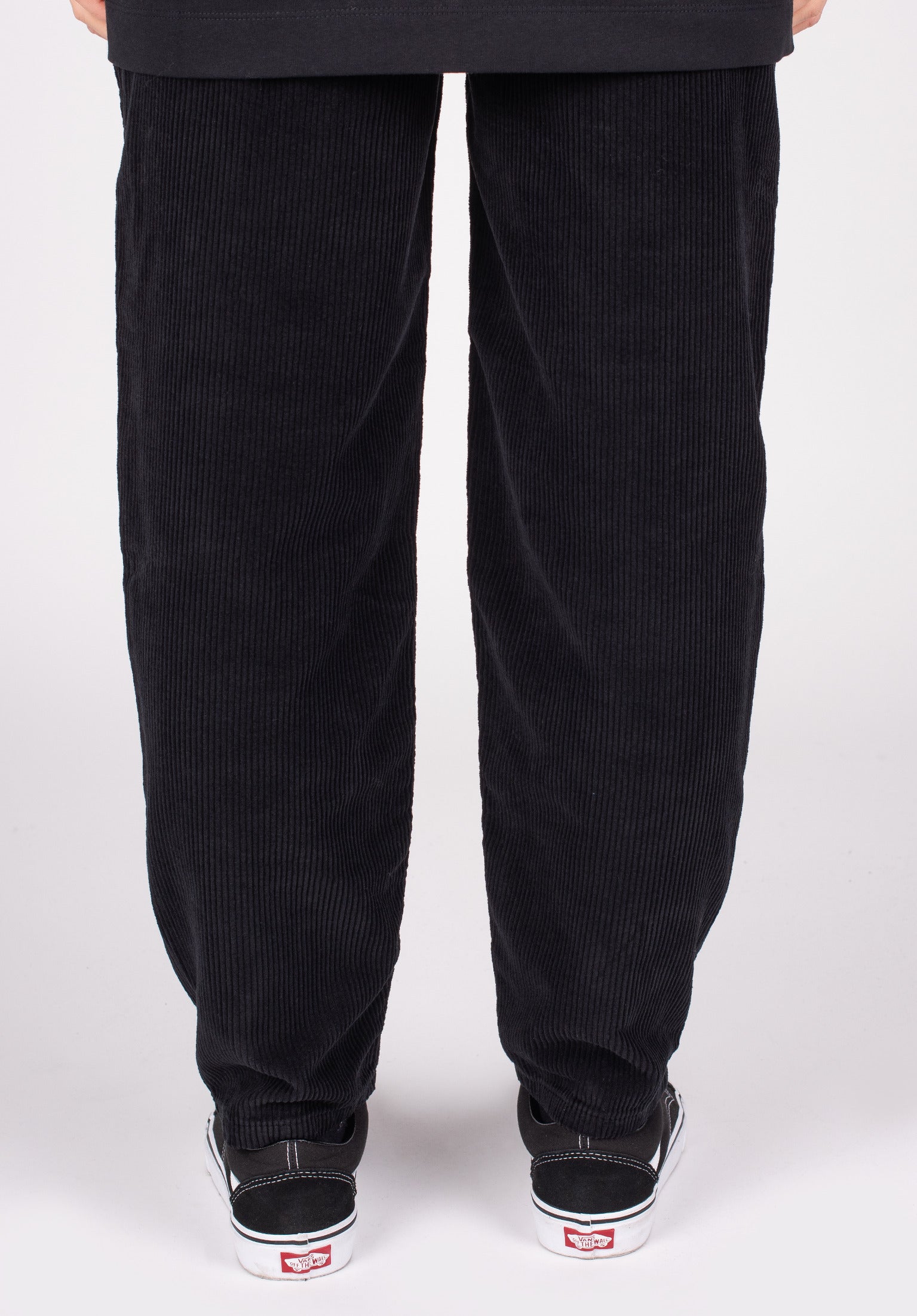 X-tra Baggy Cord Women Homeboy Corduroy Pant in black for women