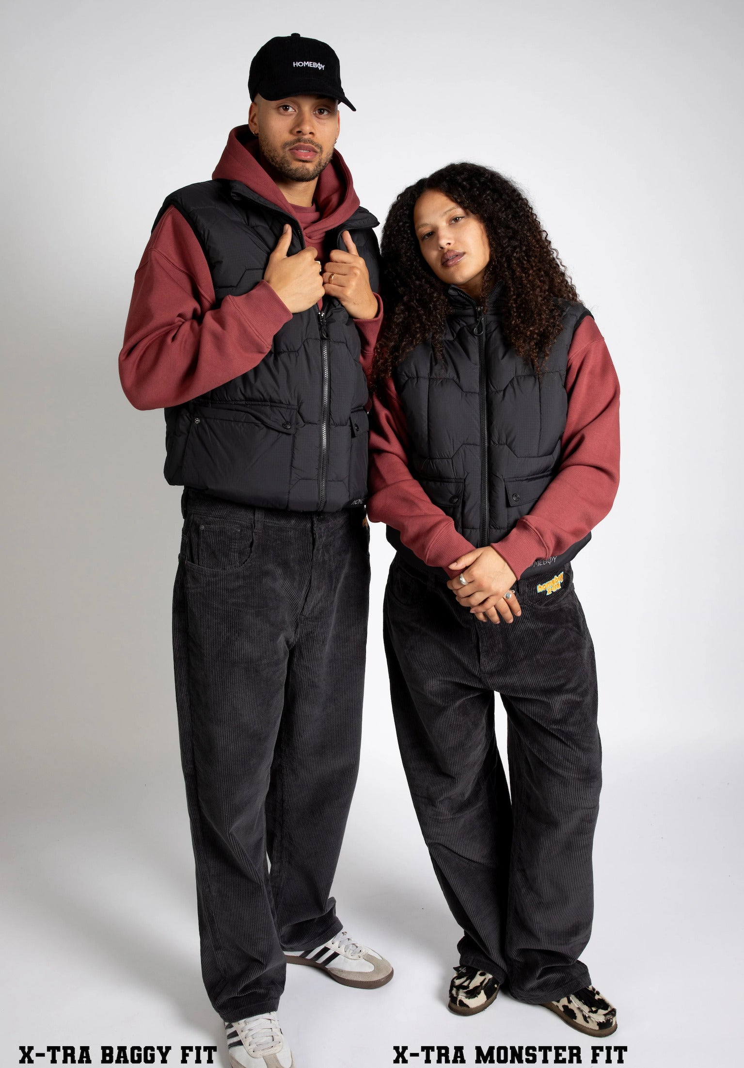 X-Tra Monster Cord Homeboy Chino- / Cloth pants in darkgrey
