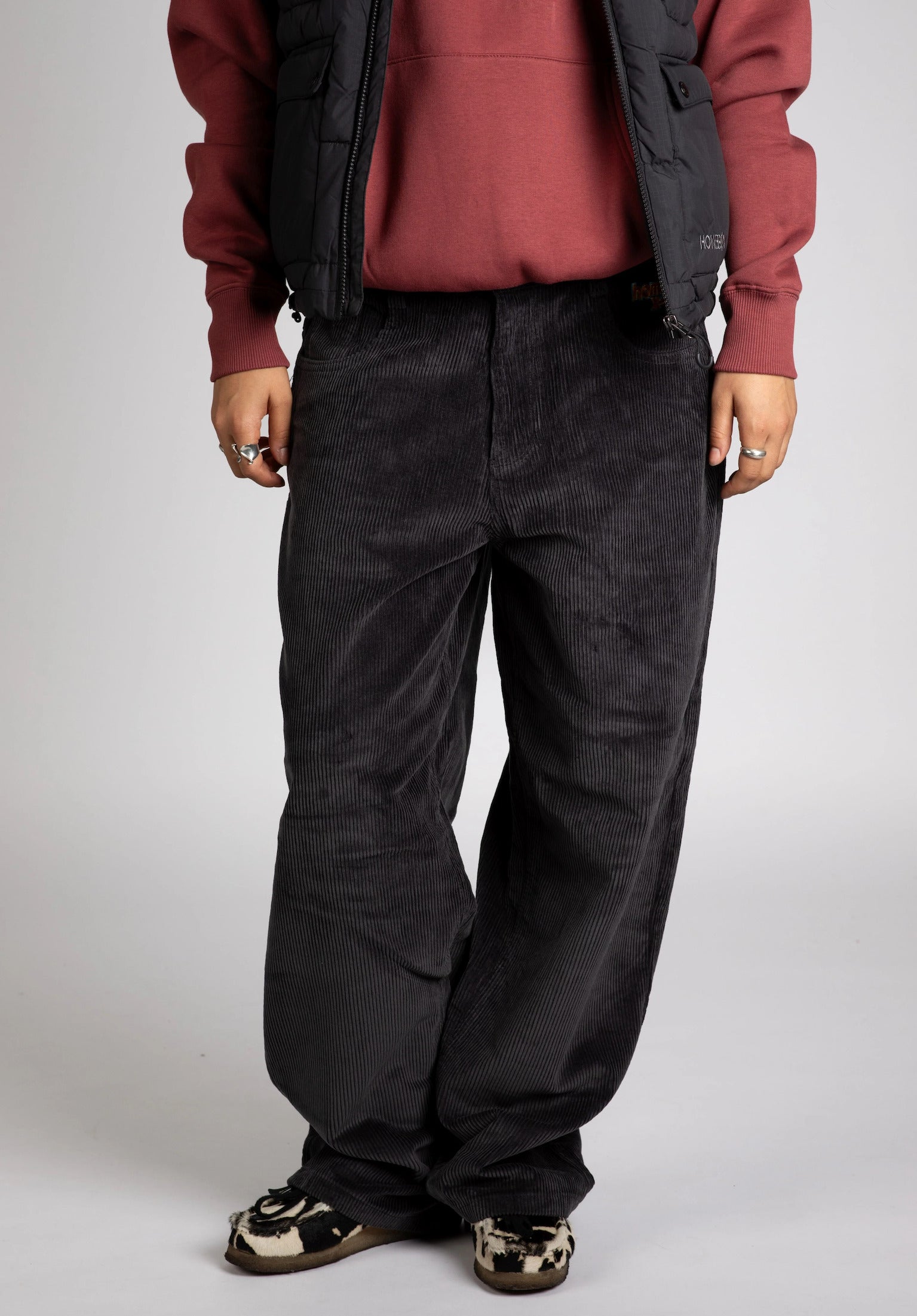 X-Tra Monster Cord Homeboy Chino- / Cloth pants in darkgrey