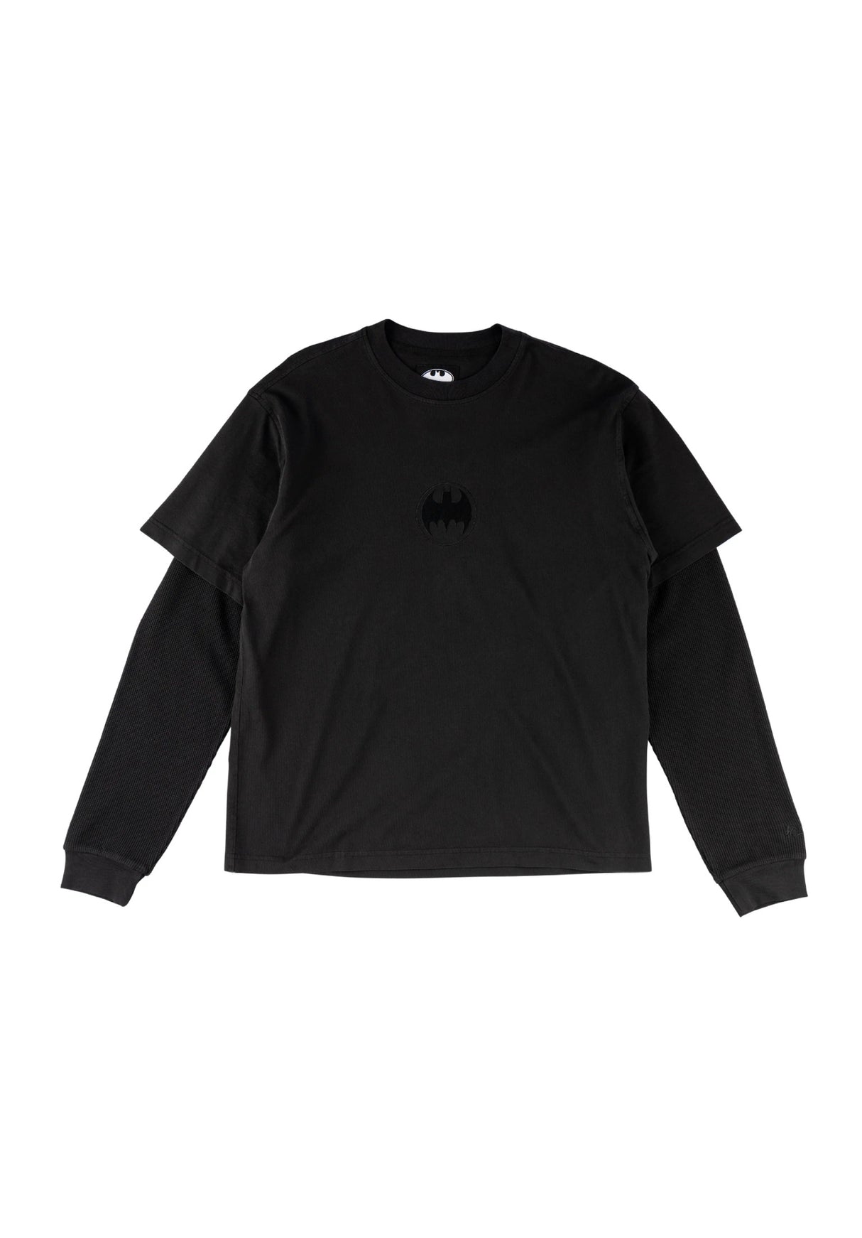 x Batman Bat Signal Layered washed-black Vorderansicht