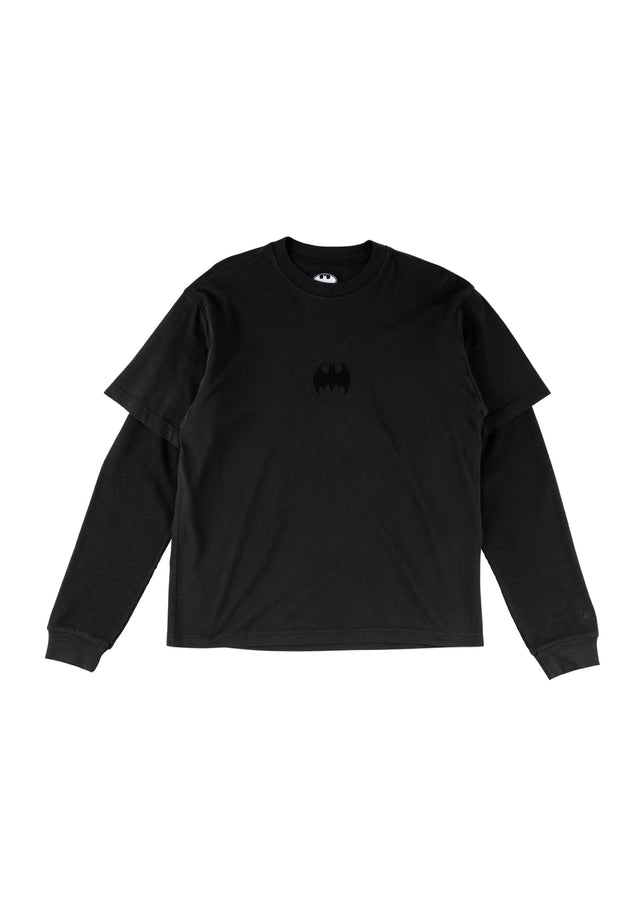 x Batman Bat Signal Layered washed-black Vorderansicht