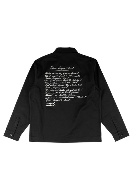 x BAUHAUS Undead Twill Work Shirt black Rueckenansicht