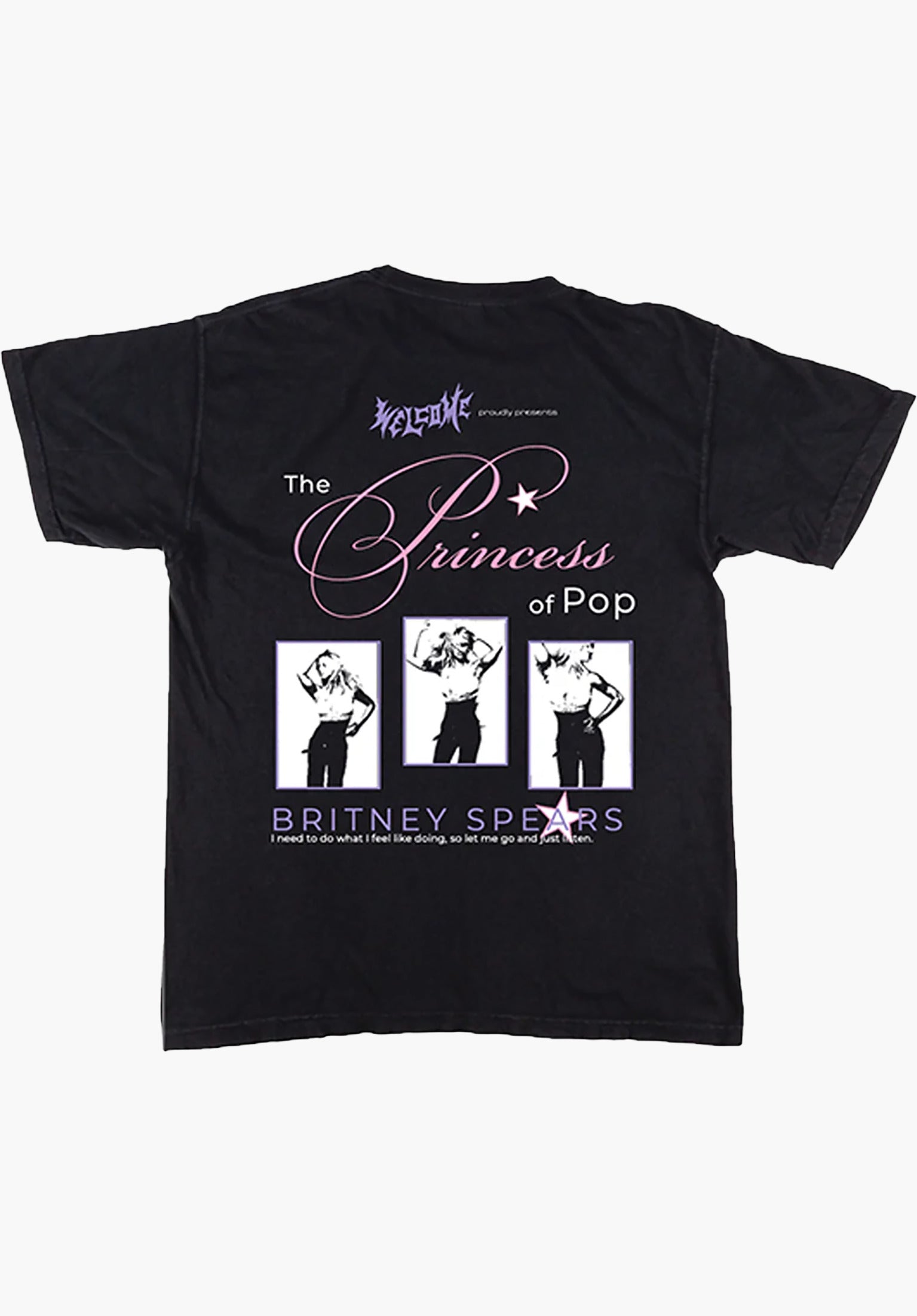 x Britney Spears Princess Welcome T-Shirt in black for men – TITUS