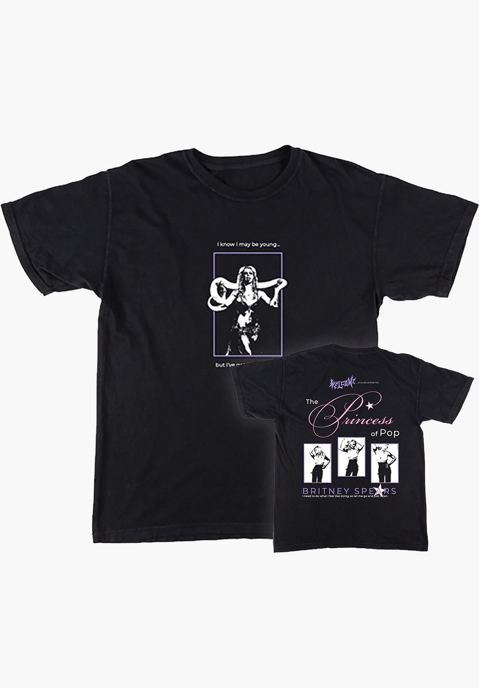 x Britney Spears Princess Welcome T-Shirt in black for men – TITUS