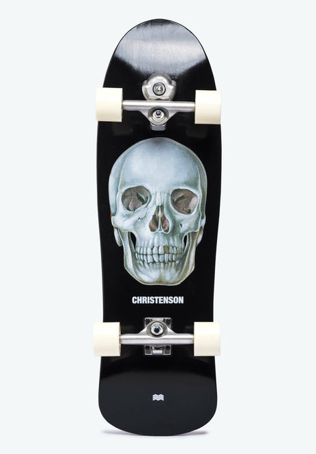 x Christenson Skalle 34" Surfskate black Vorderansicht