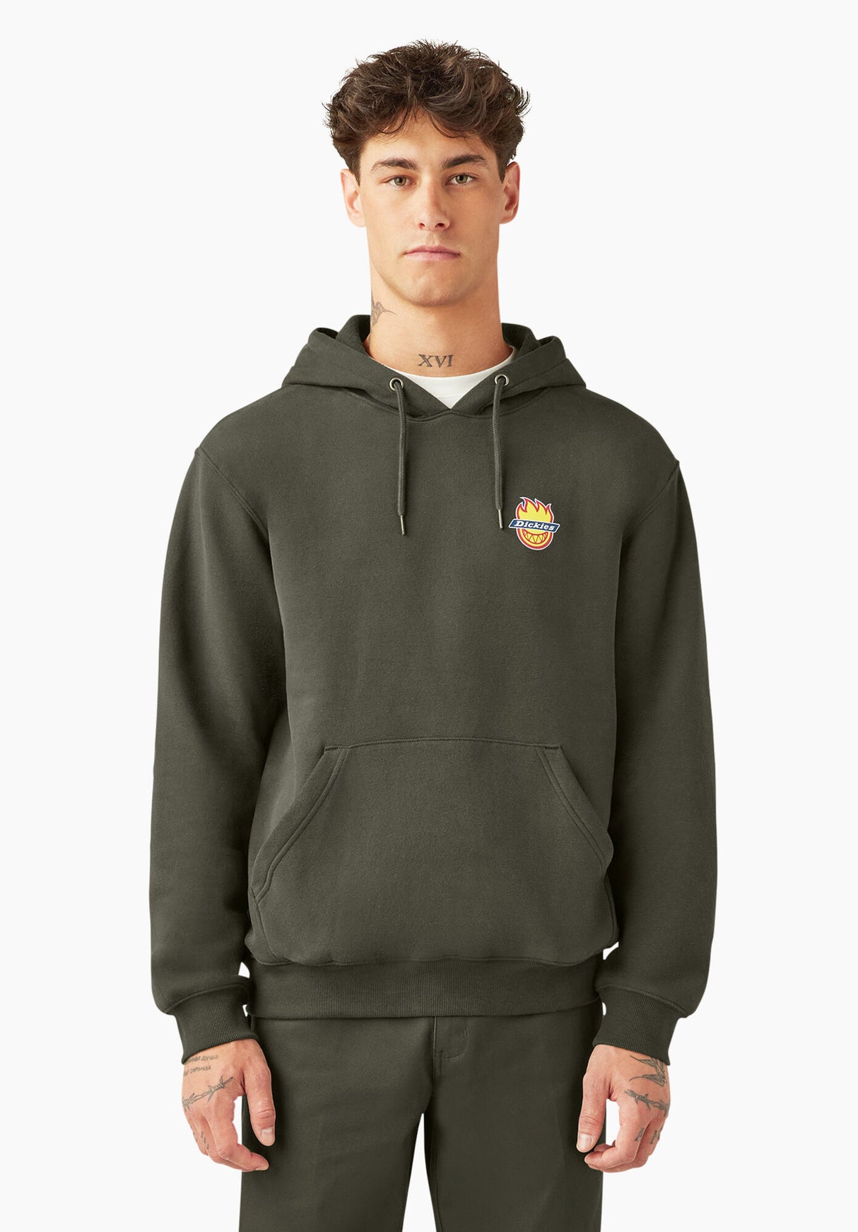 x Spitfire Dickies Hoodie-sweater in olivegreen voor mannen – TITUS