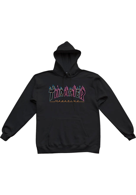 Thrasher Flame Dot Girl Hooded Santa-Cruz Sudadera en black para Mujer –  TITUS