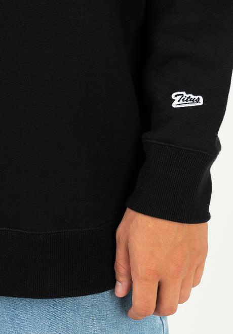 Script Crewneck black Rückenansicht