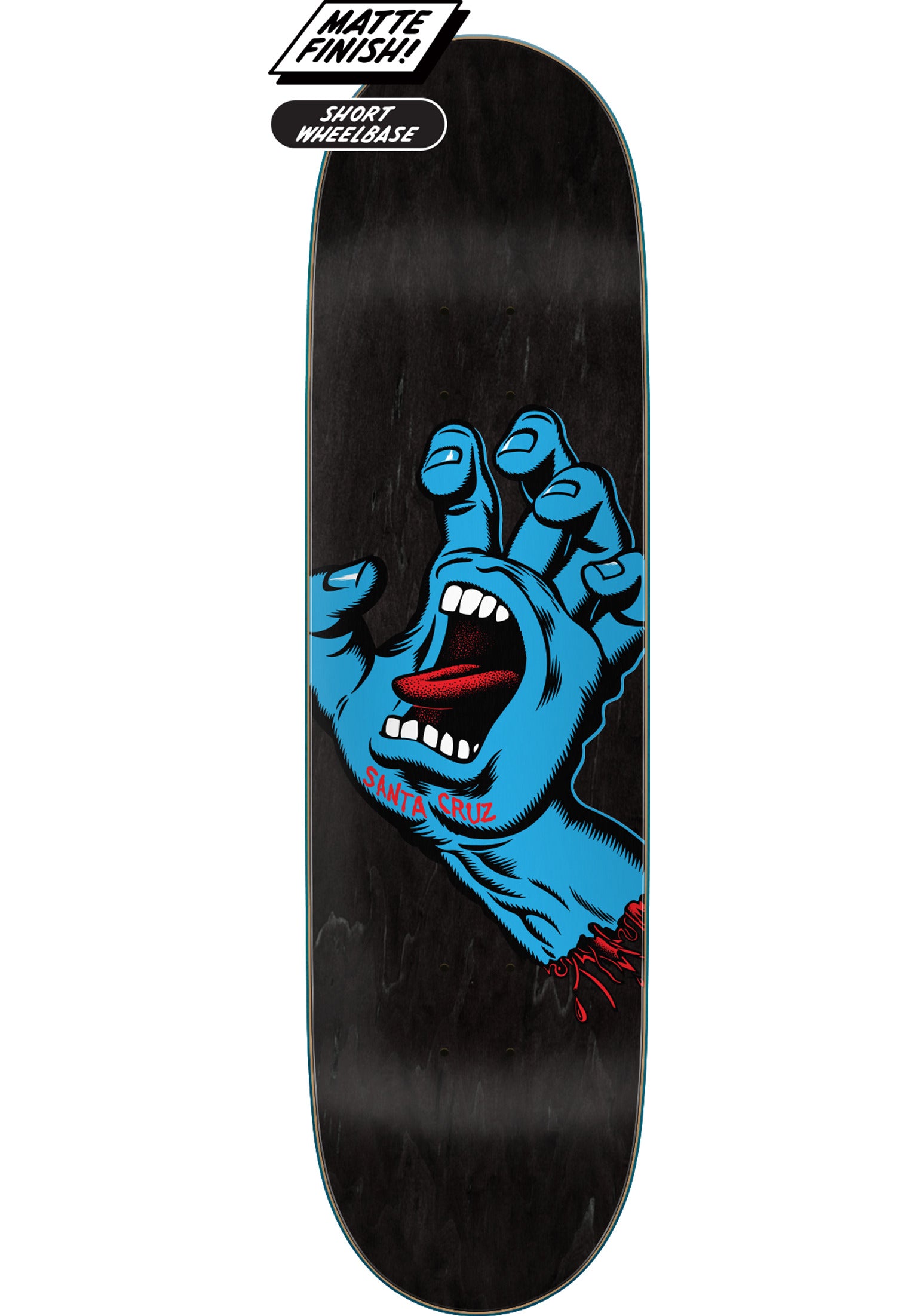 Screaming Hand Santa-Cruz Deck in black – TITUS
