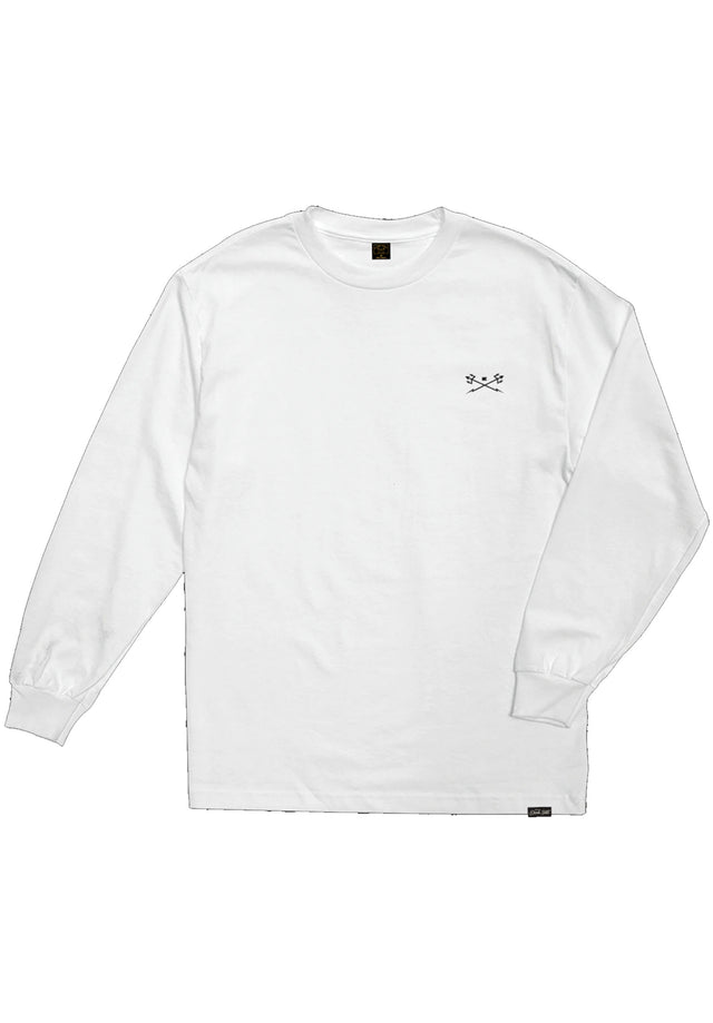 Go-To- Pigment Dyed Longsleeve white Vorderansicht