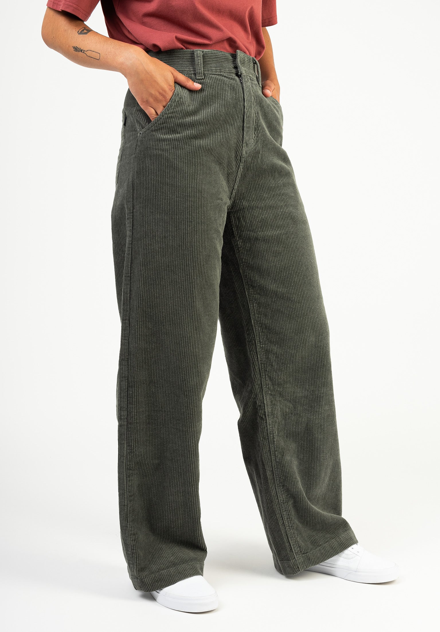 Kira TITUS Corduroy Pant in darkgreen for women Kira TITUS Corduroy Pant in darkgreen for women
