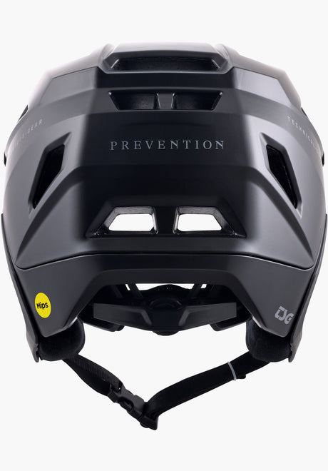 Prevention Mips Solid Color satin black Rückenansicht