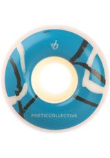 x Poetic Collective Round 101A white-blue Vorderansicht
