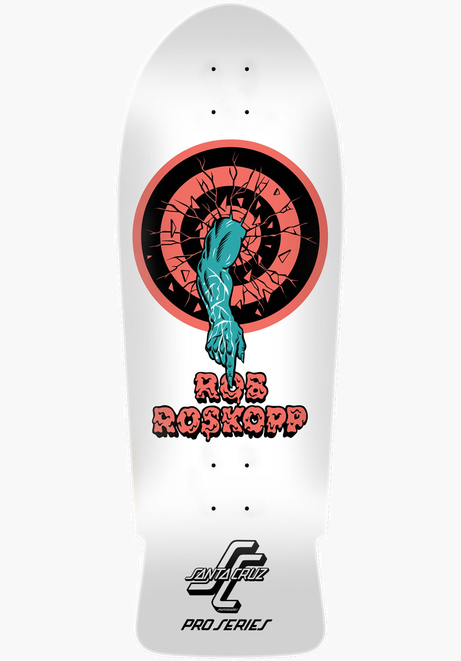 Roskopp One Reissue Santa-Cruz Deck in white – TITUS