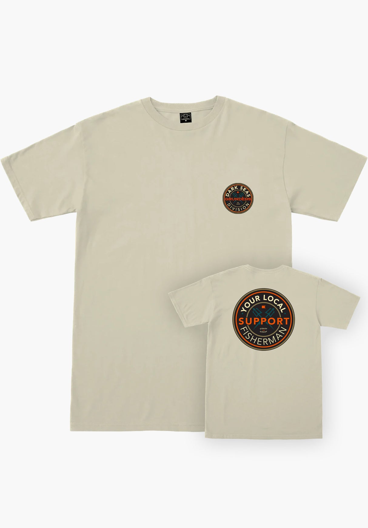 x Grundens Day Job Premium Tee cream Vorderansicht