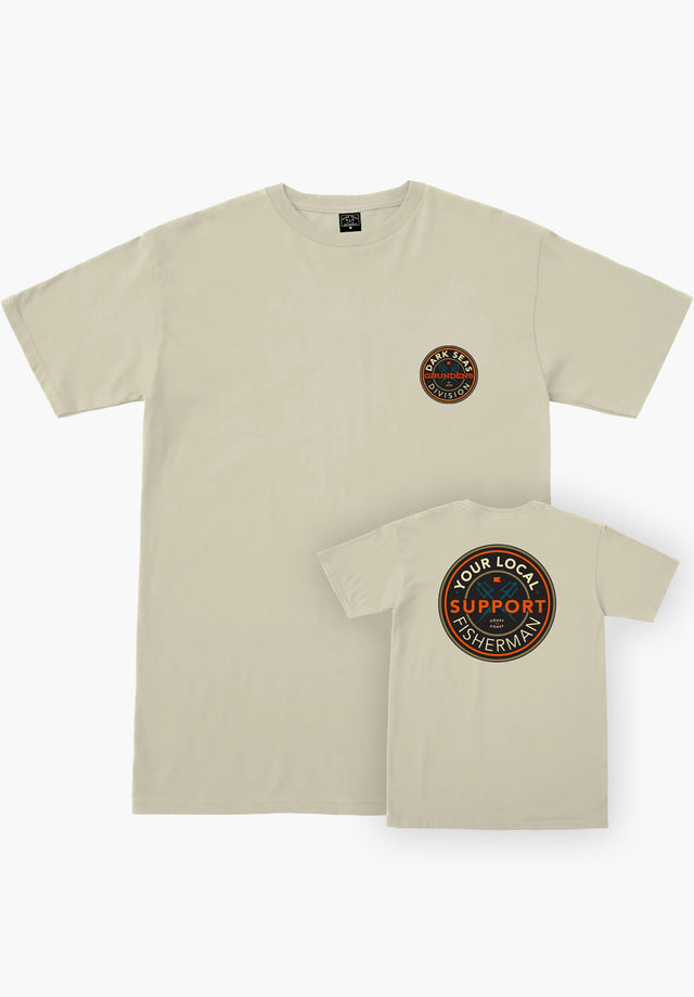 x Grundens Day Job Premium Tee cream Vorderansicht