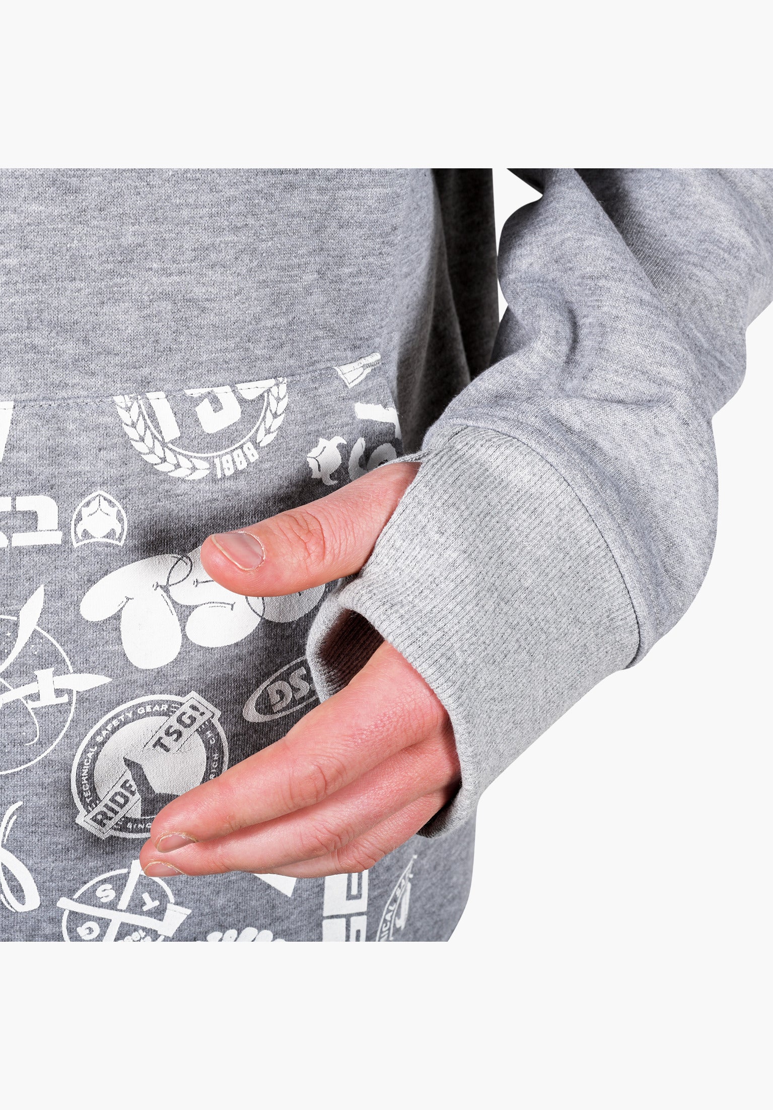 Sticky TSG Hoodie in dark grey mel for men – TITUS