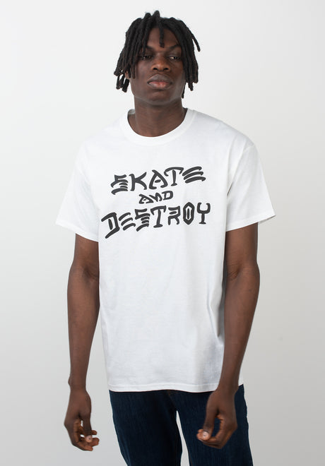 Skate and Destroy white Vorderansicht