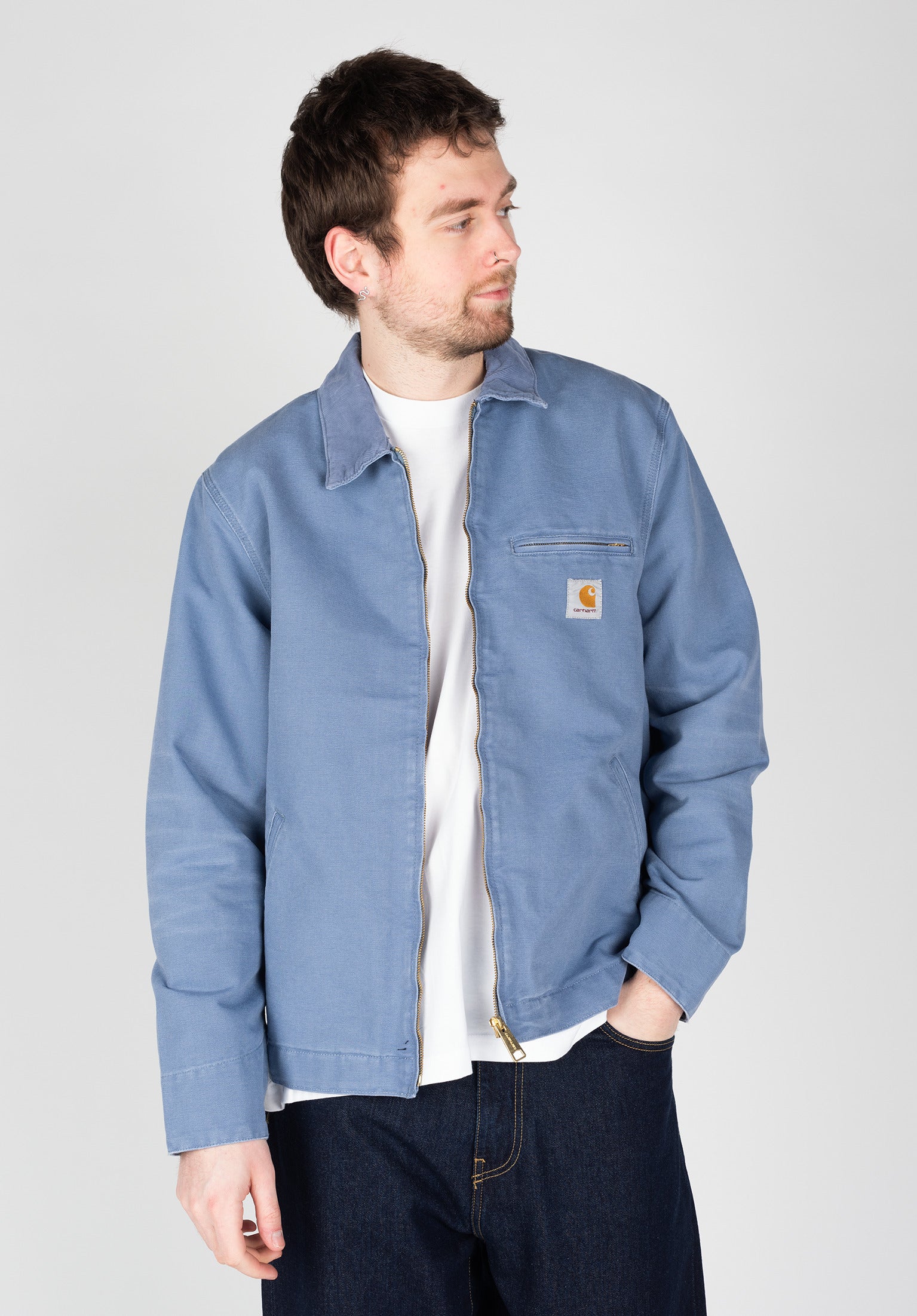 Detroit Jacket (Dearborn) Carhartt WIP Light Jacket in bayblue