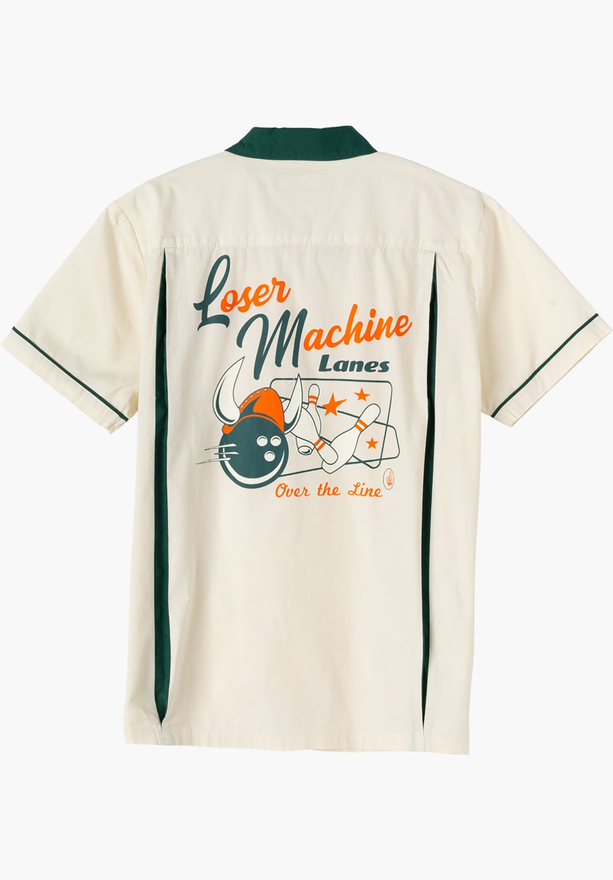 x Big Lebowski - Over the Line bone / green Rückenansicht
